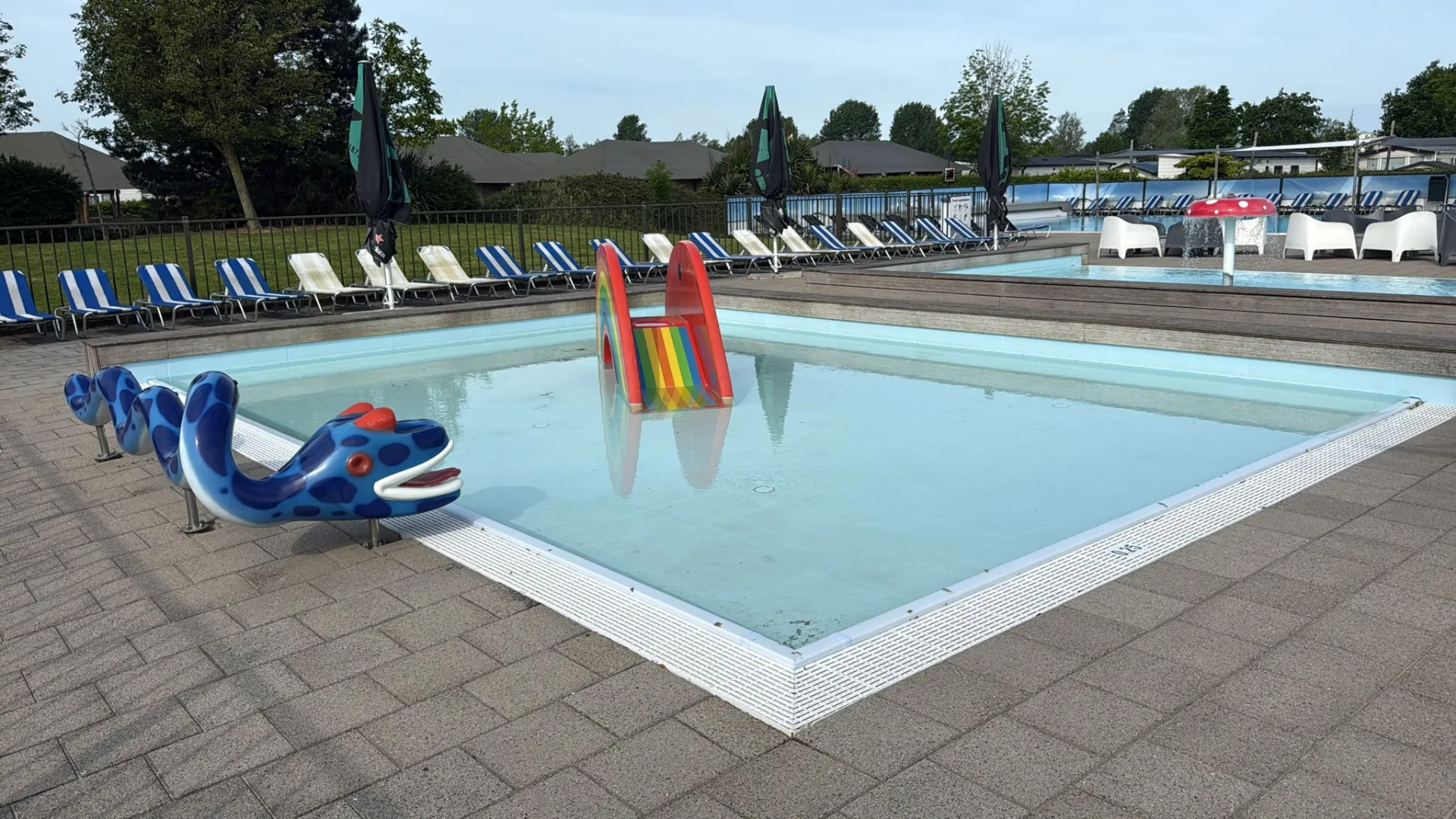 Children's pool with play elements at holiday park De Molenhoek, Kamperland