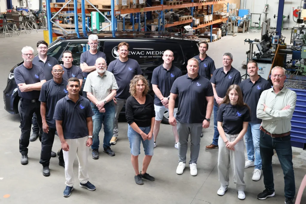 The EWAC team in the workshop in Heerhugowaard