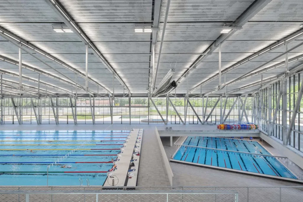 New stainless steel competition pool by Myrtha